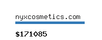 nyxcosmetics.com Website value calculator