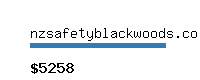 nzsafetyblackwoods.co.nz Website value calculator