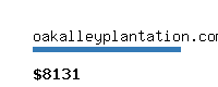 oakalleyplantation.com Website value calculator