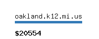 oakland.k12.mi.us Website value calculator