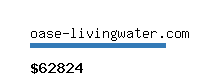 oase-livingwater.com Website value calculator