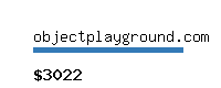 objectplayground.com Website value calculator