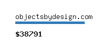 objectsbydesign.com Website value calculator