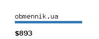 obmennik.ua Website value calculator