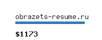 obrazets-resume.ru Website value calculator