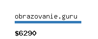 obrazovanie.guru Website value calculator