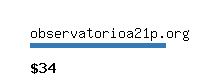 observatorioa21p.org Website value calculator