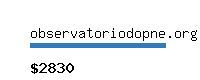 observatoriodopne.org.br Website value calculator