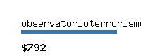 observatorioterrorismo.com Website value calculator