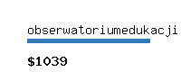 obserwatoriumedukacji.pl Website value calculator