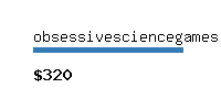 obsessivesciencegames.com Website value calculator