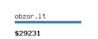 obzor.lt Website value calculator