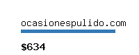 ocasionespulido.com Website value calculator