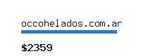 occohelados.com.ar Website value calculator