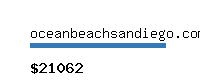 oceanbeachsandiego.com Website value calculator