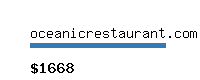 oceanicrestaurant.com Website value calculator