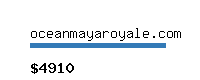 oceanmayaroyale.com Website value calculator