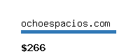 ochoespacios.com Website value calculator