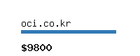 oci.co.kr Website value calculator
