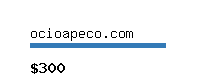 ocioapeco.com Website value calculator