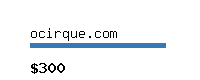ocirque.com Website value calculator