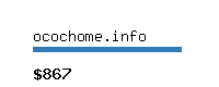ocochome.info Website value calculator
