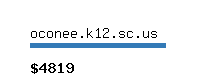 oconee.k12.sc.us Website value calculator