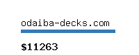 odaiba-decks.com Website value calculator