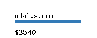 odalys.com Website value calculator
