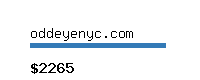oddeyenyc.com Website value calculator
