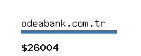 odeabank.com.tr Website value calculator