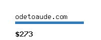 odetoaude.com Website value calculator
