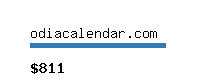 odiacalendar.com Website value calculator