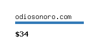 odiosonoro.com Website value calculator