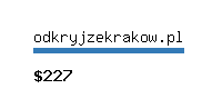 odkryjzekrakow.pl Website value calculator