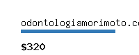odontologiamorimoto.com.br Website value calculator