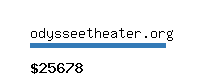 odysseetheater.org Website value calculator