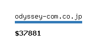 odyssey-com.co.jp Website value calculator
