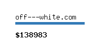 off---white.com Website value calculator