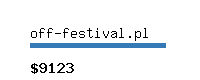 off-festival.pl Website value calculator