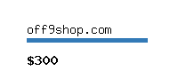 off9shop.com Website value calculator