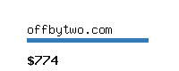 offbytwo.com Website value calculator