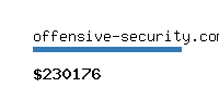 offensive-security.com Website value calculator