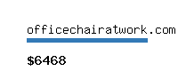 officechairatwork.com Website value calculator