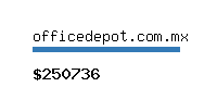 officedepot.com.mx Website value calculator