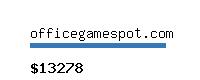 officegamespot.com Website value calculator