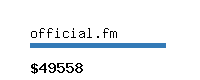 official.fm Website value calculator