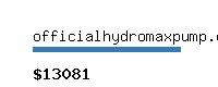 officialhydromaxpump.com Website value calculator