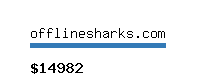 offlinesharks.com Website value calculator