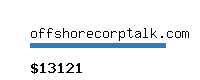 offshorecorptalk.com Website value calculator